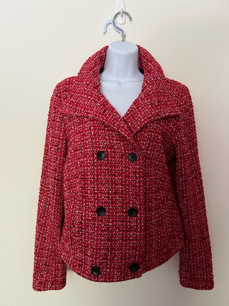 Gap - Red Boucl Double-Breasted Women's Jacket